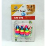 LuxuryPaws Hasır Renkli İpten Fare Oyuncak 3 Lü