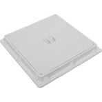 Luxwares 35X35 Düz Plastik Rögar Menhol Kapak ve Çerçeve