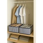 Luxway Home 2'li Set Dolap Içi ve Çekmece Düzenleyici Organizer Kutu, Kumaş Kutu 28X28X13 cm - 001-Renkli - Diğer