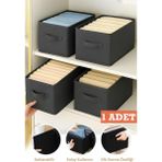 Luxway Home 45X25X20 cm Katlanabilir Kumaş Dolap Içi ve Raf Düzenleyici – Kıyafet Saklama Kutusu Organizer - Renkli - 1 Adet - 45 x 25 x 20