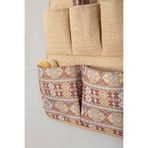 LUXWAY HOME 5 Cepli Bohem Baskılı Çok Amaçlı Askılı Duvar Tipi Dolap Içi Banyo Mutfak Düzenleyici Organizer 35x4