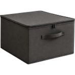 Luxway Home Antrasit 4'lü Set Çok Amaçlı Baza ve Dolap Içi Düzenleyici Kutu Hurç 35X42X23 cm