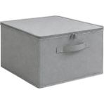 Luxway Home Gri 2'li Set Çok Amaçlı Baza ve Dolap Içi Düzenleyici Kutu Hurç 35X42X23 cm - 2 Adet