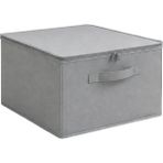 Luxway Home Gri 4'lü Set Çok Amaçlı Baza ve Dolap Içi Düzenleyici Kutu Hurç 35X42X23 cm