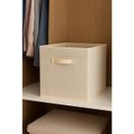 Luxway Home Krem Kapaksız Dolap Içi Çamaşır Oyuncak Düzenleyici Katlanır Kapaklı Saklama Kutusu 30X30X30 - 30 x 30