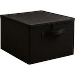 Luxway Home Siyah 2'li Set Çok Amaçlı Baza ve Dolap Içi Düzenleyici Kutu Hurç 35X42X23 cm - 2 Adet