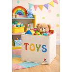 Luxway Home Toys Desenli Kapaksız Dolap Içi Çamaşır Oyuncak Düzenleyici Katlanır Saklama Kutusu 30X30X30 - Çok Renkli