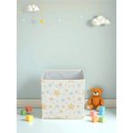 Luxway Home Yıldız Desenli Kapaksız Dekoratif Saklama Kutusu – 30X30X30 cm Oyuncak Düzenleyici - Diğer - Renkli