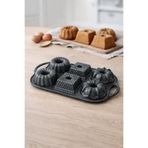 Luxxa Home Hexa 6'lı Muffin Döküm Kek Kalıbı Antrasit