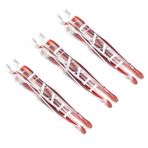 LUXXII (6 Paket) Pratik Tırnak Sanatı Araçları Pedikür Tırnak Eti Düzeltici Çıkarıcı İtici Ölü Deri Nasır Çıkarma Çatalı Kahverengi (B)