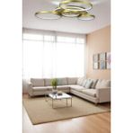 Luzarana Yaman Modern Tasarım Eskitme Renk Beyaz Ledli Cafe - Mutfak - Salon LED Avize - Metal