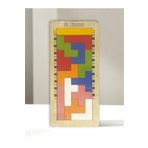 Luzay Ahşap Eğitici Oyuncak Tetris Blok Zeka Mantık Ve Strateji Oyunu Kademeli Tetris Katamino Oyun Seti