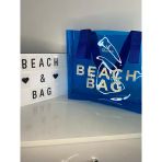 Lv-Bb0001 Beach Bag Mavi Plaj Çantası Şeffaf Pvc