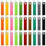 Lvefyti 30 adet keçe anahtarlık, 13 x 3 cm keçe anahtarlık, boş anahtarlık, paslanmaz çelik halkalı, kendin yap dekorasyon, el işi çantaları için, Çok renkli, 13 x 3 cm