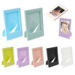 Lwtsrp 7 adet mini resim çerçevesi 9,2 x 6,1 x 0,7 cm, Instax resim çerçevesi, küçük resim çerçevesi, 3 inç, mini polaroid resim çerçevesi, renkli fotoğraf çerçevesi seti, 90 anında fotoğraf filmi için,