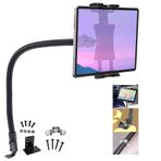 LycoGear Ağır Hizmet Tipi 24 inç ELD Matkap Tabanlı Tablet/Akıllı Telefon Montajlı Çok Yönlü Uyumluluk Tutucu Kurulumu Kolay iPad, Samsung Tabletler ve iPhone Akıllı Telefonlara uyar (2. Matkap