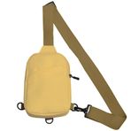 LYEAA Göğüs Çantası Oxford Crossbody Çanta Omuz Çantaları Rahat Erkek Çantası Spor Açık Satchel Çanta Messenger Çanta, haki, 20*14*5cm/7.87*5.51*1.97in