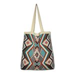 LYEAA Kadın Boho omuzdan askili çanta çok yönlü örme Hobo çanta rahat seyahat baskılı Retro Satchel çantalar sonbahar kış çantası, Stil One
