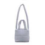 LYEAA Kadınlar Kapitone Puffer Tote Çantalar Fermuar Moda Omuz Çantası Kadın Yastık Alışveriş Torbası Şık Crossbody Bag