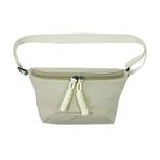 LYEAA Moda Kadın Spor Bel Paketleri Naylon Açık Spor Göğüs Çantası Fanny Paketi Basit Trend Messenger Kemer Çantası, bej, moda