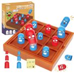 LYEAA Tic Tac Toe pratik mantık düşünme tek taş masa oyunu, zehirsiz, pedagojik masa oyunu oyuncağı, erkek ve kız çocukları