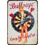 LYEAA Vintage Metal Şekil Teneke Burcu Dikdörtgen Demir Boyama Ev Bar Dekor için 20x30 cm Boyama