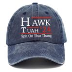 LYEAA Vintage Tepeli Kap Pamuk Sıkıntılı Beyzbol Şapkası Nefes Retro Baba Şapkaları Unisex Açık Hava Sporları için, lacivert mavi, One Size-M