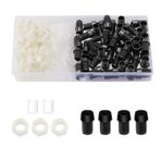 Lyeteung 50 ADET 5mm Plastik LED Diyot Tutucu, LED Diyot Tutucu Soketi, LED Diyot Tutucu İplik, LED Diyot Soketi, Diyot Tutucu Klips Çerçeve Montajı, Siyah & Beyaz