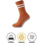 Lykos 1 Çift Turuncu Yoga Pilates Kaydırmaz Çorap - 35 - 40