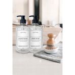 Lyn Home & Decor 2'li 500 ml Cam Görünümlü Şeffaf Plastik Sabunluk