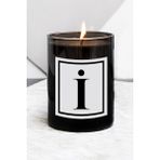 Lyn Home & Decor I Harfi Büyük Boy Siyah Bardak Mum - 1 Adet