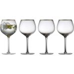 Lyngby Glas Palermo Gold Ginglas Kadeh 4 Adet 65 cl - Renkli