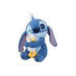 Lyon 30 Cm Sarılabilir Ördek Lilo Ve Stitch Peluş Oyuncak Bebek Mavi