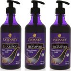 Lyonsey 3x500 ml Silver Gümüş Mor Şampuan