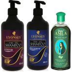Lyonsey At Kuyruğu 400 ml Şampuanı+Dabur Amla 200 ml Saç Bakım Yağı+Ardıç Katranı 400 ml Şampuan