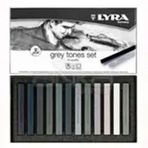 Lyra 12 Renk Gri Tonlar Soft - Toz Pastel Boya Seti