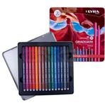 Lyra Graduate 0.5 mm 15'li Set Sıcak Renkler Fineliner İnce Uçlu Kalem