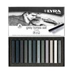 Lyra Polycrayons Soft Gri Tonlar 12 Renk Toz Pastel Boya Yüksek Kalite Özellikli Set