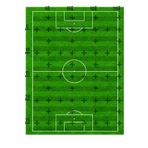 Lyroni Yenilebilir Şeker Kağıt Futbol Sahası Temalı Pasta Süsleme
