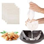 LYTIVAGEN 4 adet fındık sütü torbası, filtre bezi, yıkanabilir, müslin torbası, fındık sütü süzgeci, Cheesecloth çanta, küçük çanta, fındık sütü çayı, kahve için, 30 x 35 cm