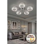 Lytra Lighting Aurea Model 5'li Gümüş 3 Renk Modu Ledli Tavana Sıfır Salon Mutfak Çocuk Yatak Odası LED Avize