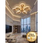 Lytra Lighting Damla Model 8'li Gold 3 Renk Modu Ledli Tavana Sıfır Salon Mutfak Çocuk Yatak Odası LED Avize