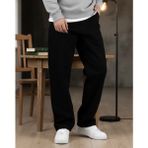 Lyvens Erkek Siyah Baggy Oversize Geniş Paça Jean Kot Pantolon - 42