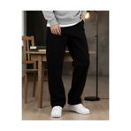 Lyvens Erkek Siyah Baggy Oversize geniş Paça Jean kot Pantolon