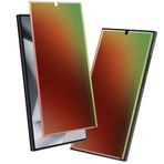 LYWHL Samsung Galaxy S24 Ultra Gizlilik Ekran Koruyucu için 2 Paket, Mat Gradyan Renkli Anti-Mavi Işık Anti-Spy Tam Yapışkanlı Esnek Film, Uyumlu Parmak İzi Duyarlı Dokunmatik Kabarcıksız