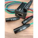 LYX Lyxpro 4-Kanal Xlr – Cat6 Ağ Kabloları Erkek Çoklu Ağ Çıkışı Erkek - Siyah