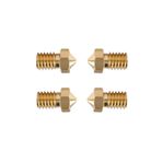 LYXDWRC 4 adet 3D Yazıcı Nozulları, 1.75mm Filamentlerle Uyumlu, 0.4mm Dış Çaplar, Pirinç Ekstruder Hotend Aksesuarı, Pürüzsüz Yüzey