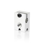 LYXDWRC E3D V6 Sıcak Uçlu Ekstruder için Isıtıcı Bloğu, PT100 ile Uyumlu, Yüksek Sıcaklık Aksesuarı, Alüminyum/Pirinç/Bakır kaplama(Aluminium)