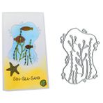 LZBRDY Balık Göleti Yosun Kabarcıklar Kabartma Arka Plan Kesme Ölür Şablon, Kart Yapımı Scrapbooking Doğum Günü Şükran Günü Noel Sevgililer Günü Zanaat Kalıp Kesim