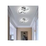Lzy Avize Store 3 Renkli Kar Çiçeği Modern Tasarım Tekli Krom Plafonyer Led hol , mutfak , oturma